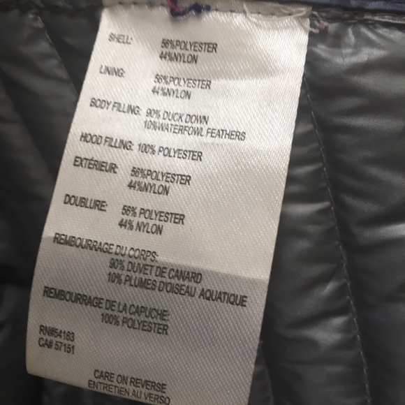 Calvin Klein Premium Down Coat .Packable Bag ,Light Weight Size M , Grey New - Picture 10 of 16